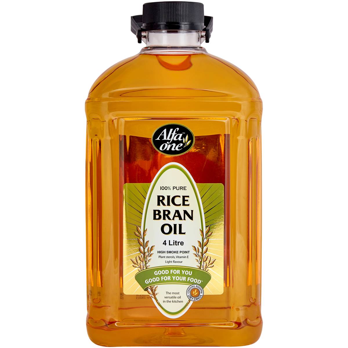 Alfa One Rice Bran Oil 4l is halal suitable, vegan, vegetarian