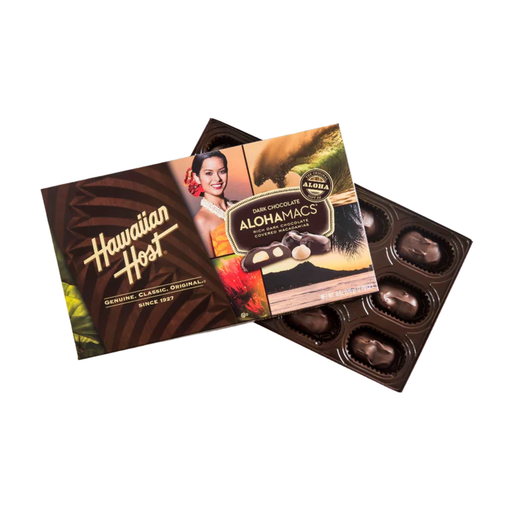 Hawaiian Host AlohaMacs Dark Chocolate Covered Macadamia Nuts 3.5
