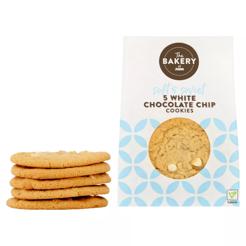 The BAKERY at ASDA 5 White Chocolate Chip Cookie is halal suitable