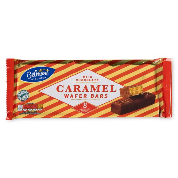 Check Halal status of Belmont Milk Chocolate Caramel Wafer Bars 224g ...