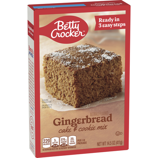 Betty Crocker Gingerbread Cake Mix 411g is halal suitable, kosher