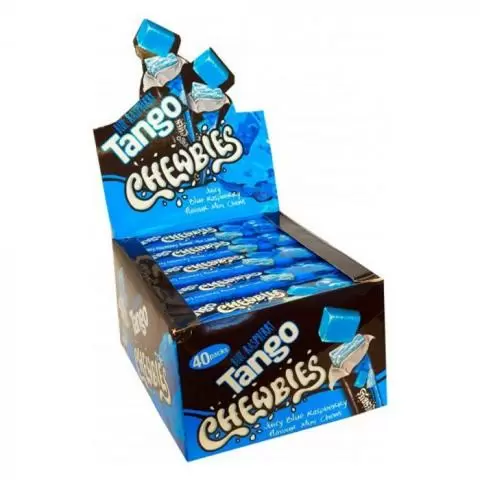 Check Halal status of Tango Blue Raspberry Chewbies 30g, Install Mustakshif