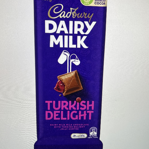 Cadbury Dairy Milk Turkish Delight Chocolate Block 180g is halal