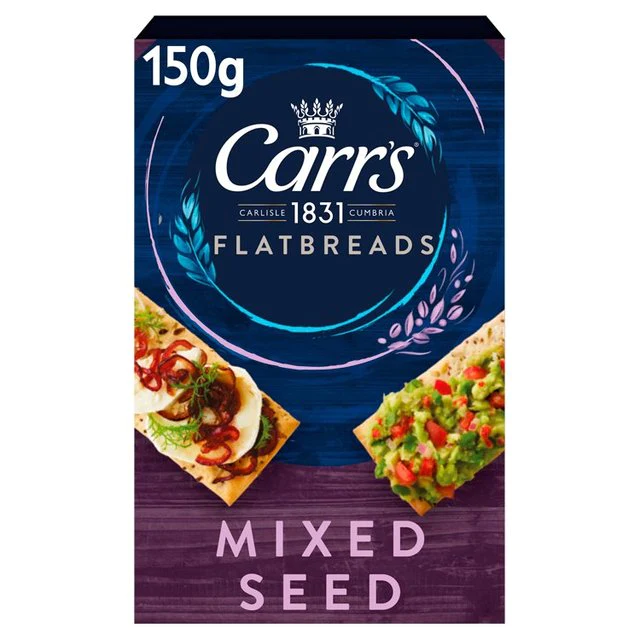 Carr's Flatbread Mixed Seeds Crackers 150g is halal suitable, kosher