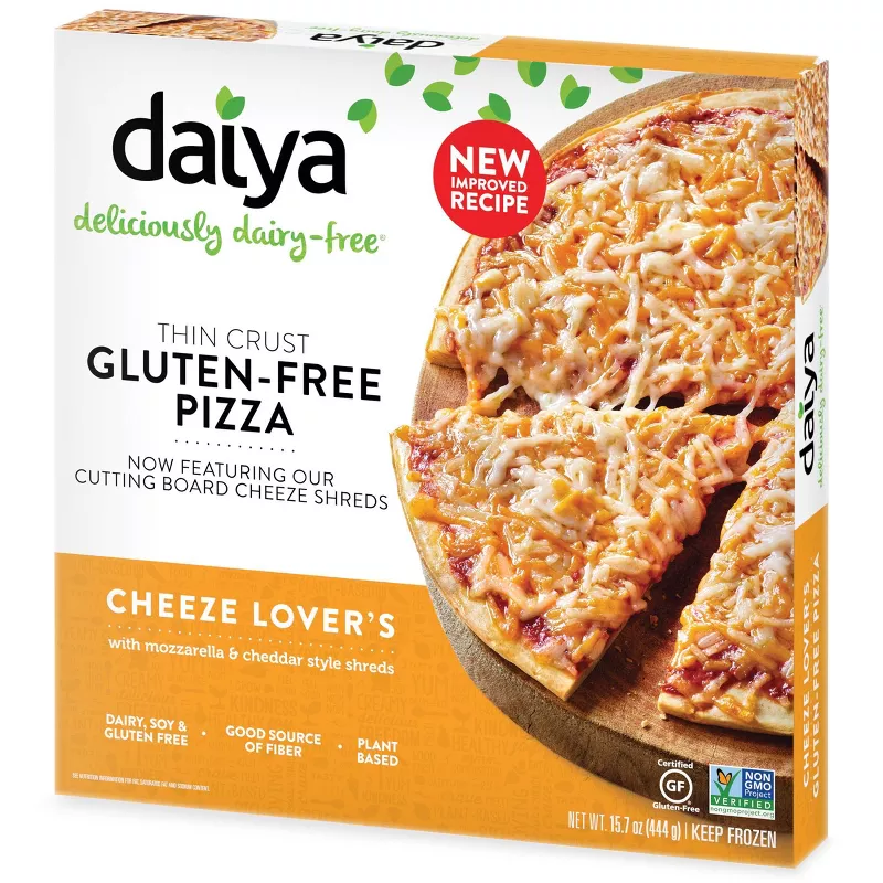 Daiya Dairy-free Gluten Free Cheese Lover's Frozen Pizza 15.7oz is