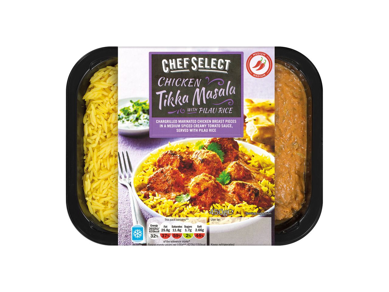 Chef Select Chicken 450g is Tikka not Check Masala Rice Pilau Halal | with halal