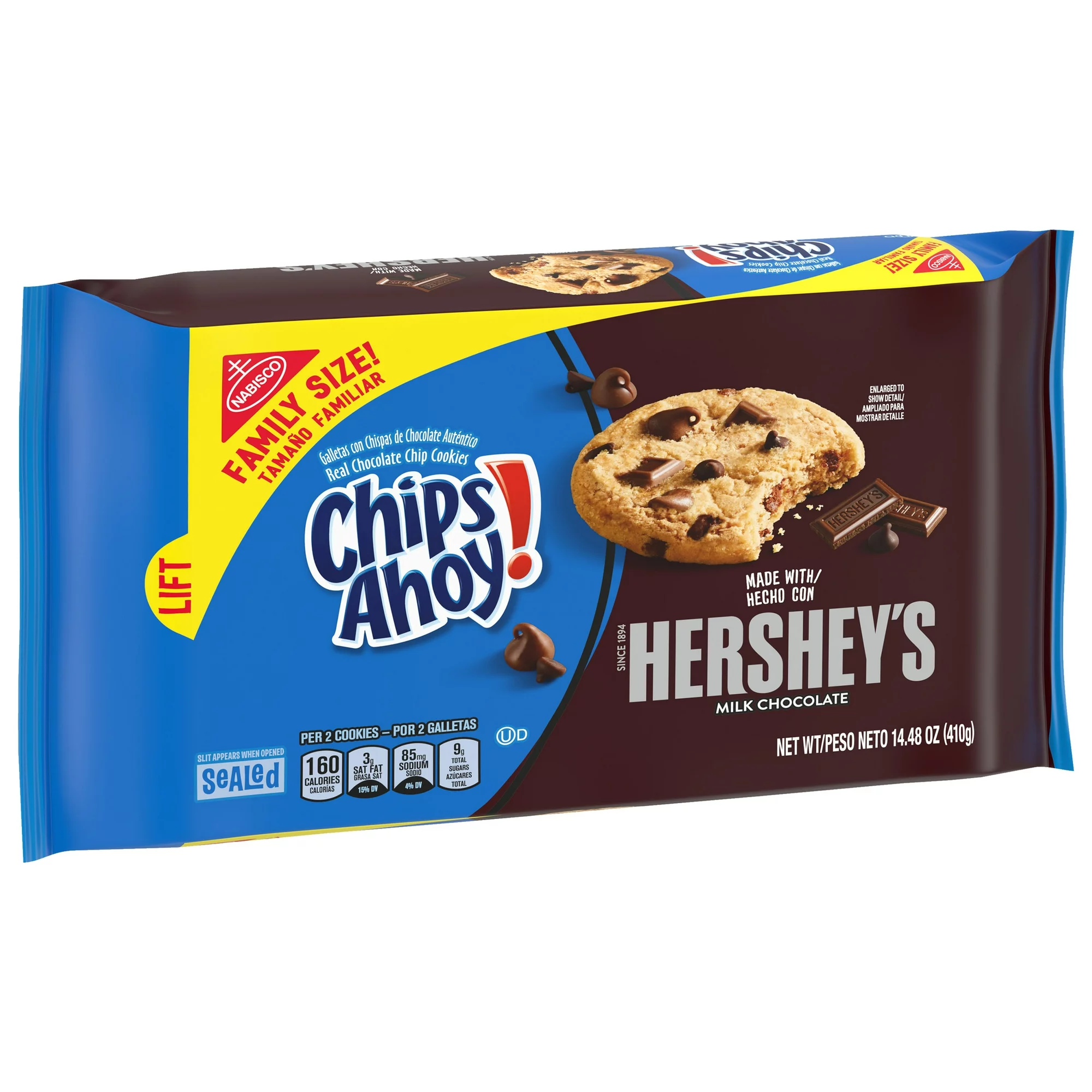 CHIPS AHOY! Hershey's Milk Chocolate Chip Cookies, Family Size, 14.48
