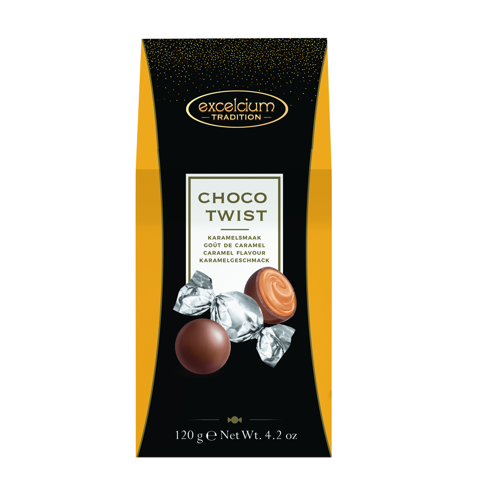 Excelcium Choco Twist - Caramel 120g is not Halal, Install Mustakshif