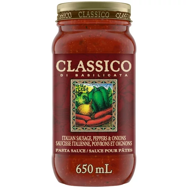 Classico Italian Sausage, Peppers & Onions Spaghetti Pasta Sauce