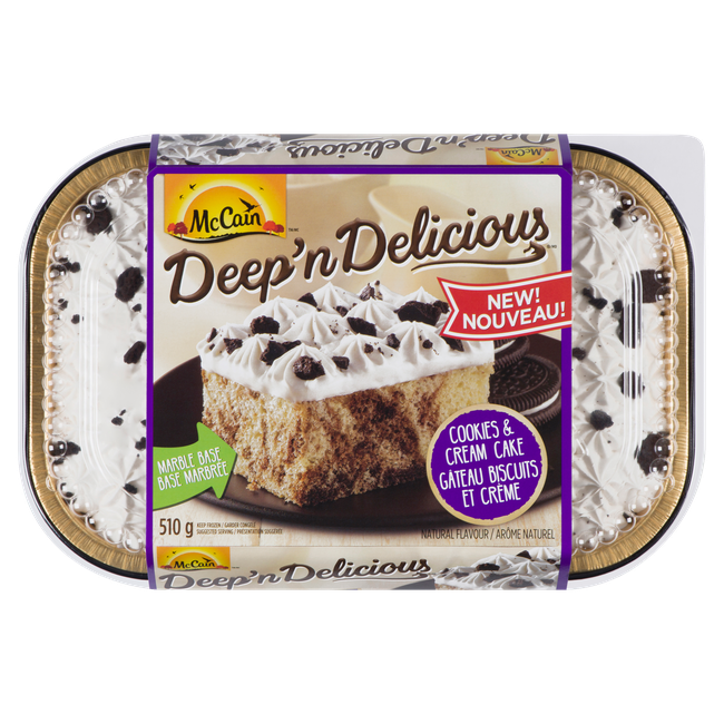 Deep n' Delicious Cookies & Cream Cake is not halal Halal Check