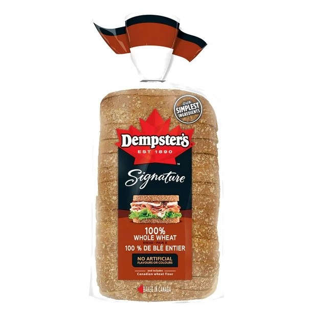 Dempster’s Signature 100% Whole Wheat Sliced Bread, 600 g is Halal