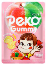 Fujiya Peko Gummi Peach Candy 50g (Pack of 10) is not Halal