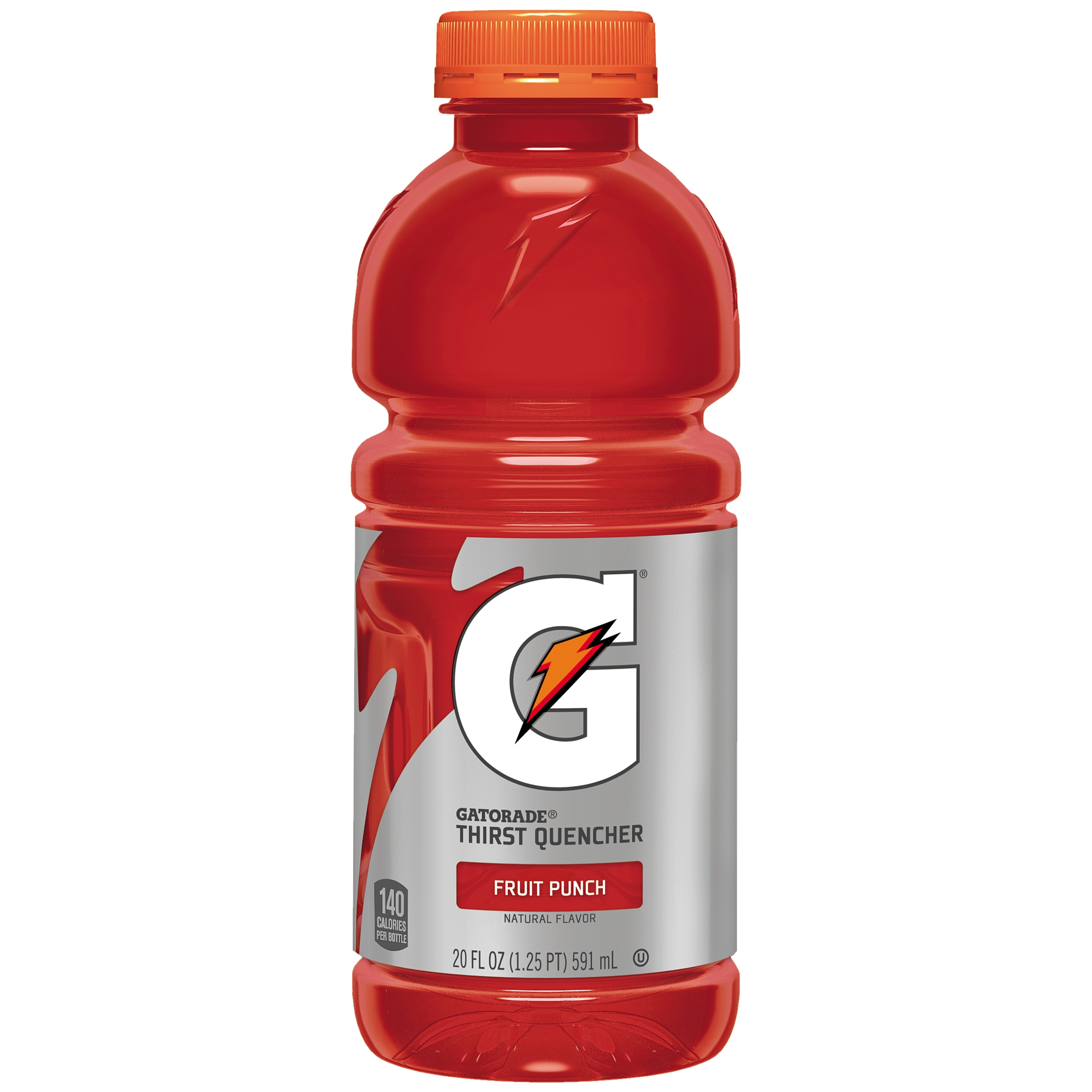 Gatorade Fruit Punch Thirst Quencher Sports Drink, 20 oz, 8 Pack