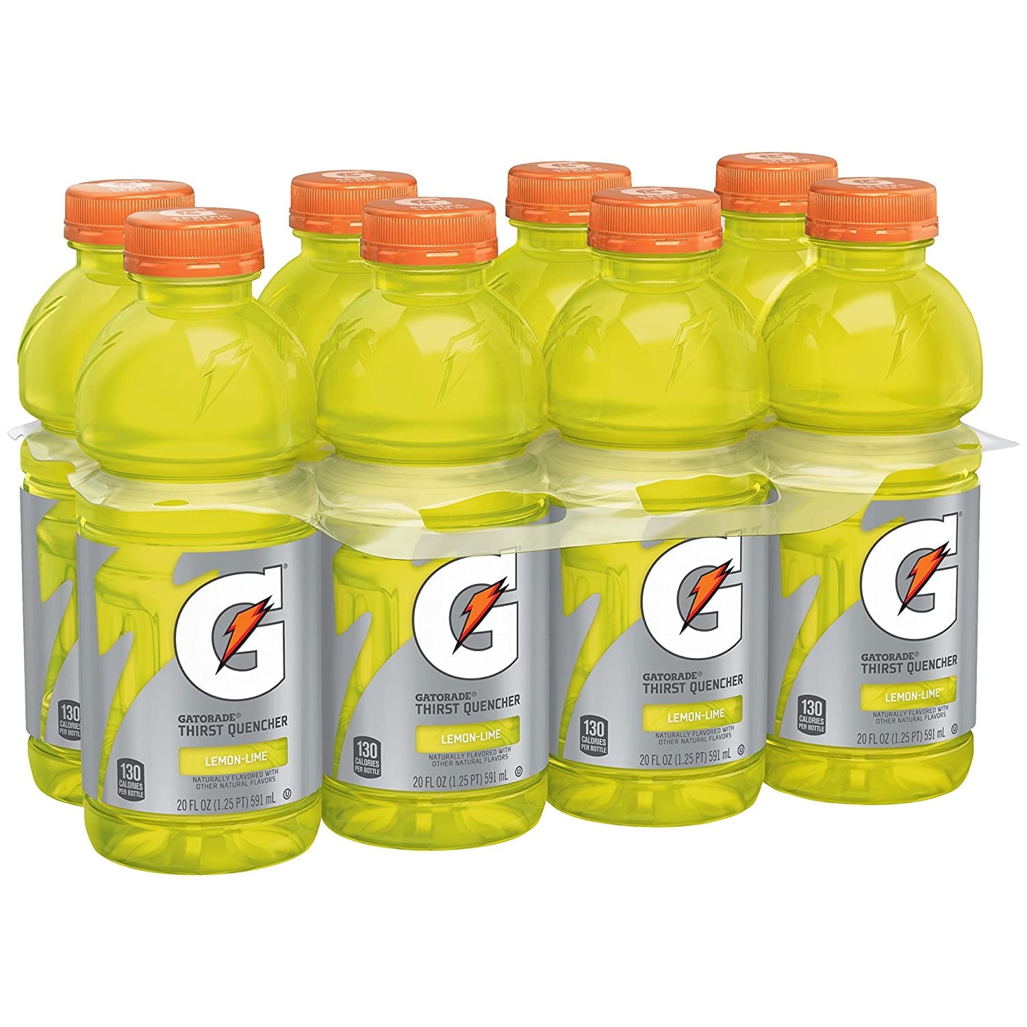 Gatorade Thirst Quencher, Lemon Lime Sports Drinks, 20 fl oz, 8 Count