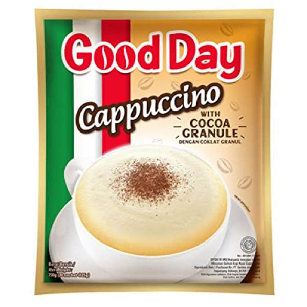 Good Day Cappuccino with Chocolate Granule Instant Coffee Bag 750