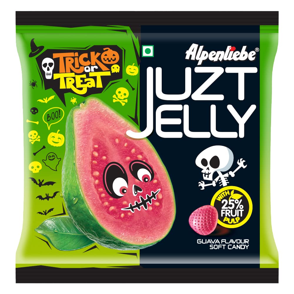 Alpenliebe Trick or Treat Juzt Jelly Guava Flavour 148g is Halal