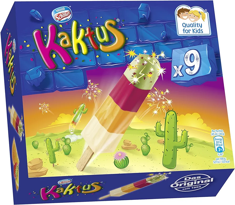 nestle scholler Nestle Schller Cactus Fruit Ice Cream 405 ml Pack of 9  (Deep Frozen) is not Halal, Install Mustakshif