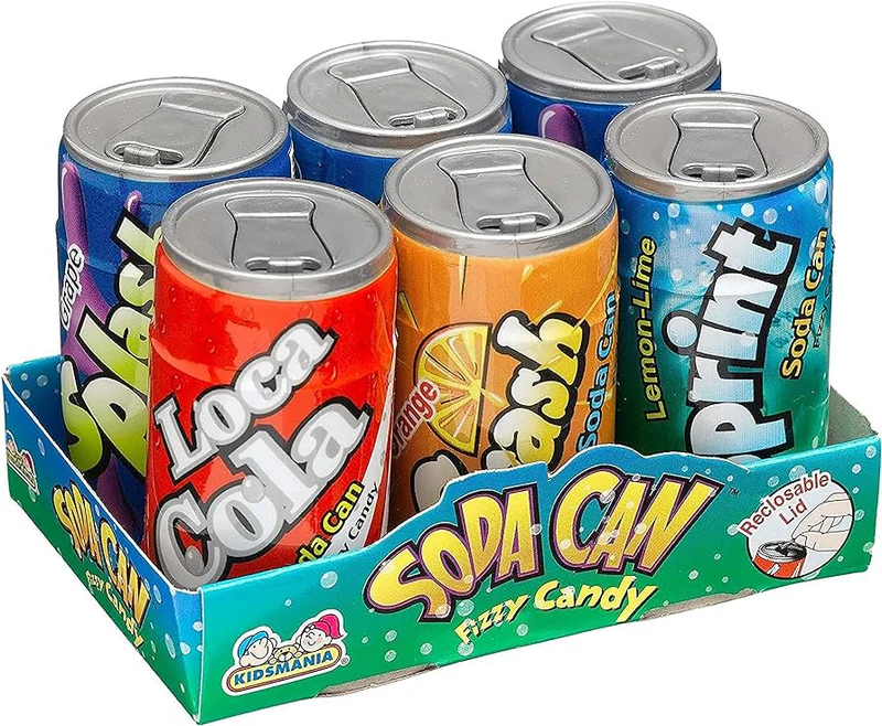 Kidsmania Soda Can Fizzy Candy 42g is not Halal, Install Mustakshif
