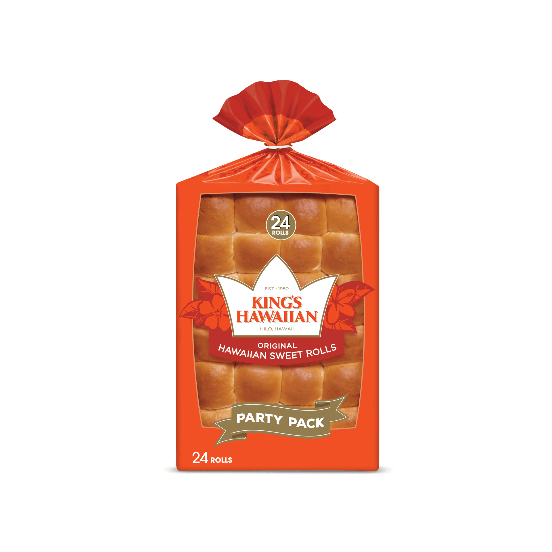King's Hawaiian Original Hawaiian Sweet Rolls, 24ct is Halal