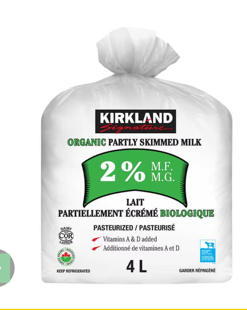 Kirkland Signature Organic Finefiltered 2 Milk is halal suitable