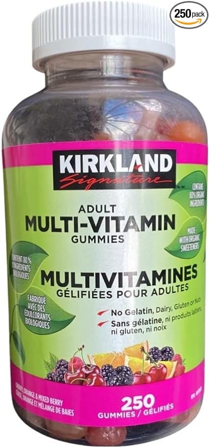 Kirkland Signature Adult Multi-Vitamin Gummies, 250 Gummies is not 