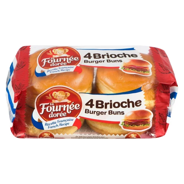 La Fournée Dorée Brioche Burger Buns, 4 pk 200 g is not halal Halal