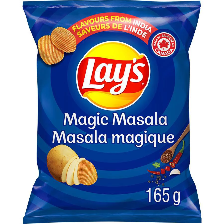 Lays Lay’s Magic Masala ridged flavoured potato chips is halal suitable