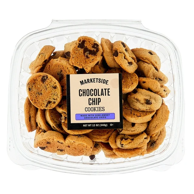 Marketside Bite Sized Chocolate Chip Bakery Cookies, 12 oz, 48
