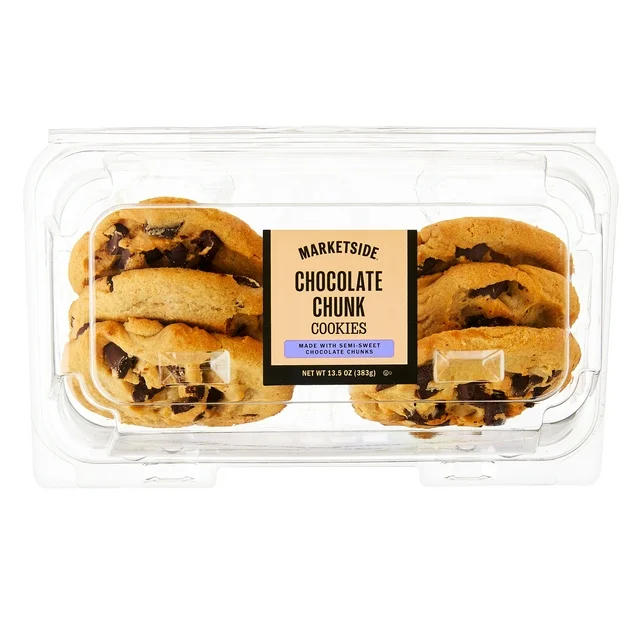 Marketside Decadent Chocolate Chunk Bakery Cookies, 13.5 oz, 6