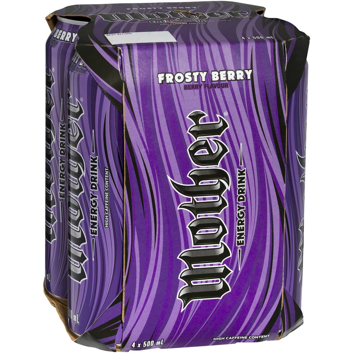 Berry Mam Mother Energy Drink Frosty Berry Multipack Cans 500ml X4 Pack is