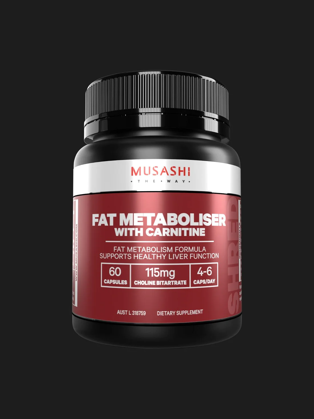 l carnitine musashi Musashi Fat Metaboliser with Carnitine 60 Capsules is not Halal, Install Mustakshif
