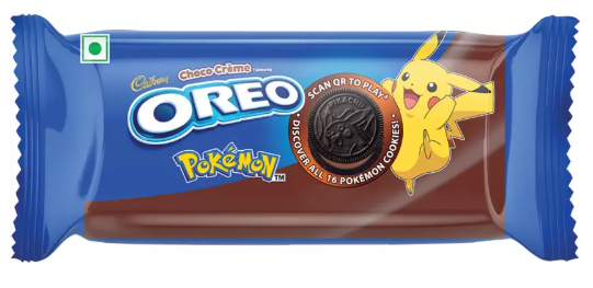 Cadbury Oreo Pokemon Chocolate Flavour Cream Sandwich Biscuit 41.75g is  Halal, Install Mustakshif