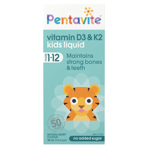 Pentavite Vitamin D3 & K2 Kids Oral Liquid is halal suitable, gluten