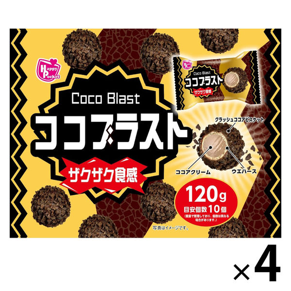 Happy Pocket Coco Blast 120g 1 set (1 piece x 4) is not Halal