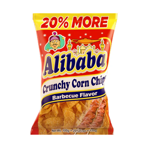 Alibaba Crunchy Corn Chips Barbecue Flavor - 120g is Halal, Install ...