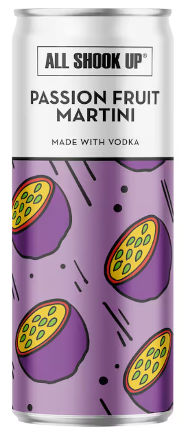 PASSION FRUIT MARTINI ALL SHOOK UP 250ML 4º