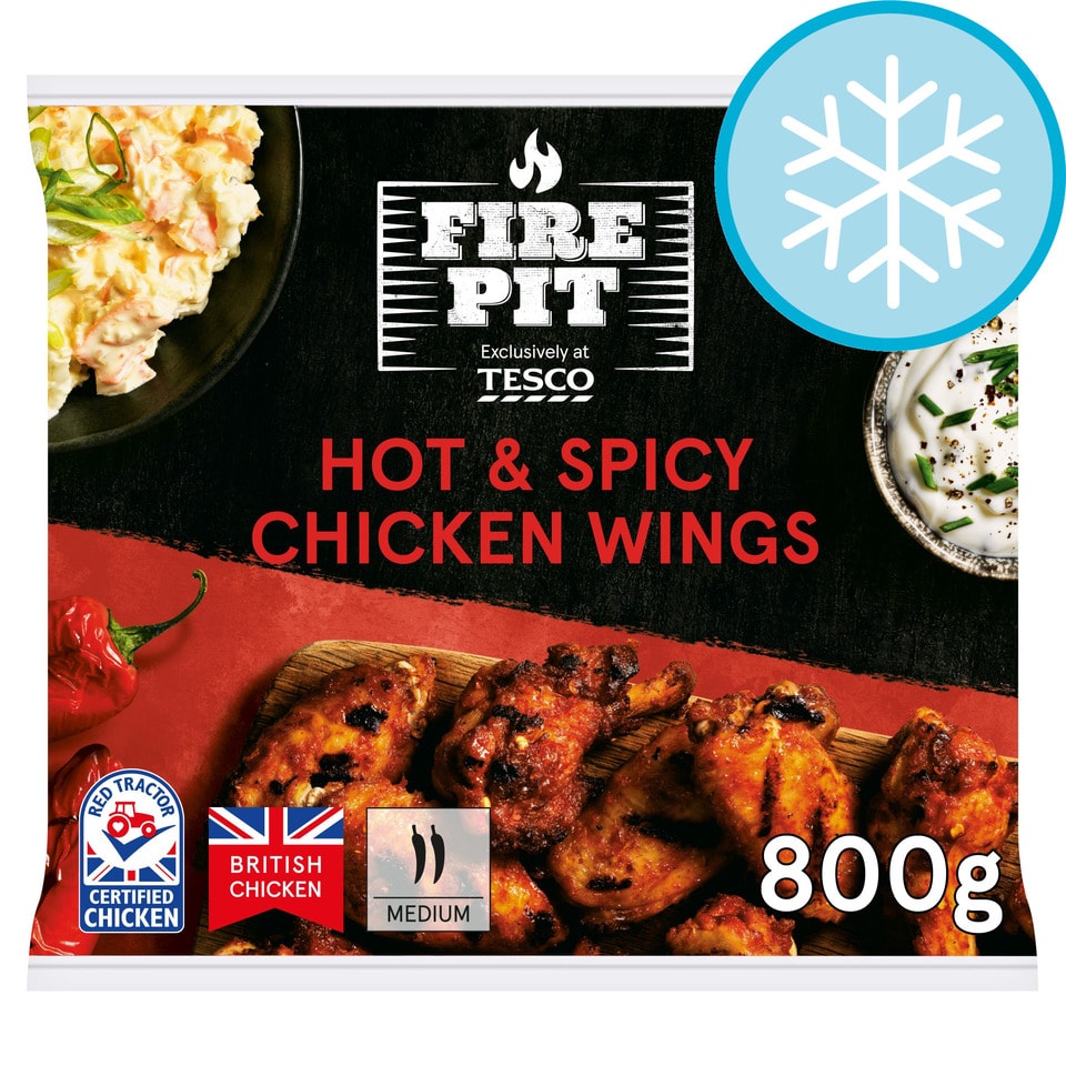 Tesco Firepit Hot & Spicy Chicken Wings 800G is not halal Halal Check