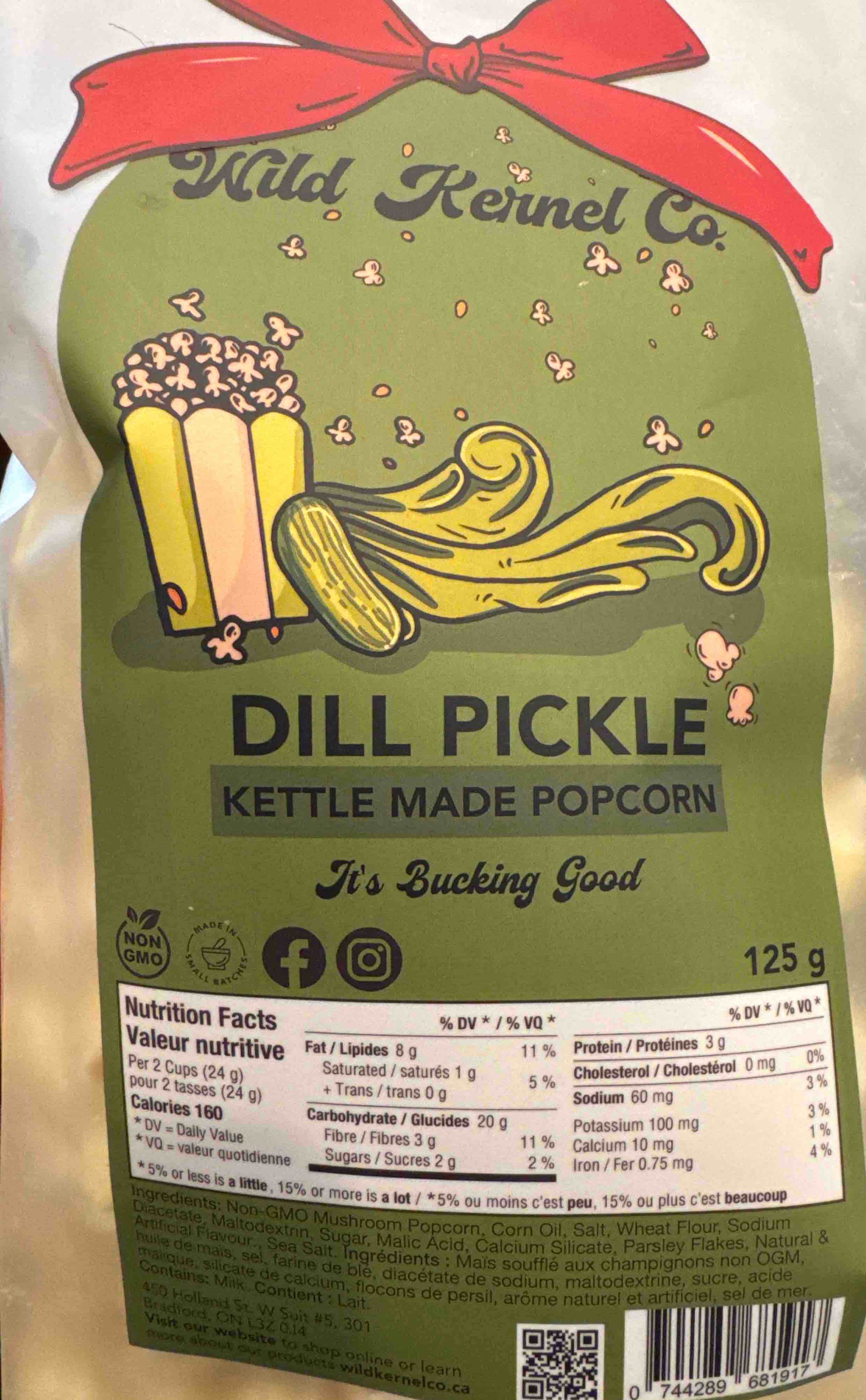 Check Halal status of Wild Kernel Co dil pickel popcorn 125 g, Install ...
