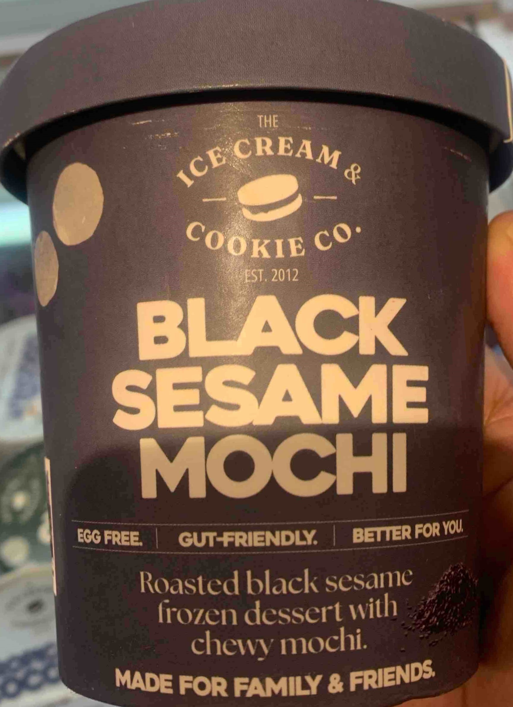 The Ice Cream & Cookie Co. Black Sesame Mochi is not Halal