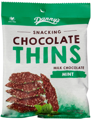 Danny's Snacking Chocolate Thins Mint 140gm is not Halal, Install