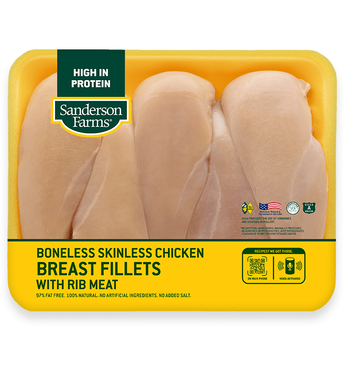 Sanderson Farms Sanderson farms,SKINLESS CHICKEN BREAST FILLETS WITH