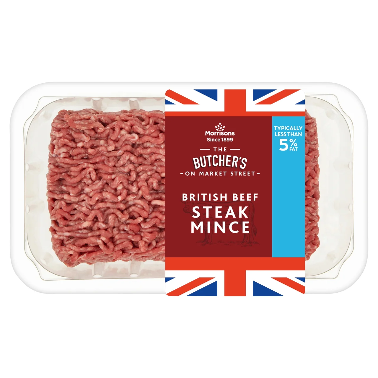 Orrisons British Steak Ince 5% Fat 500g : Aazon.co.uk
