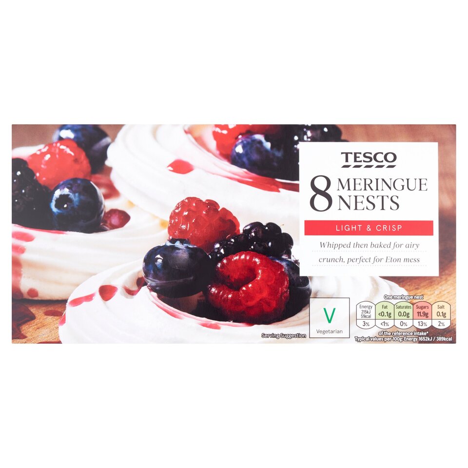 Tesco 8 Meringue Nests is Halal, Install Mustakshif
