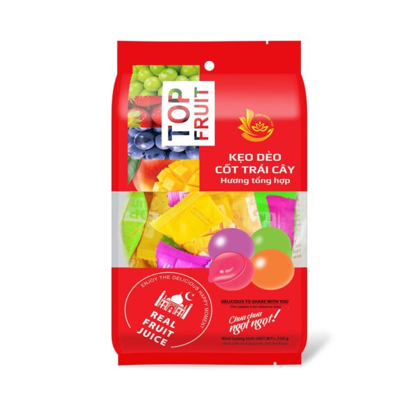 FRUITS　no95-98 Top Fruit Flavored Mixed Gummy Candy 280g is not Halal, Install