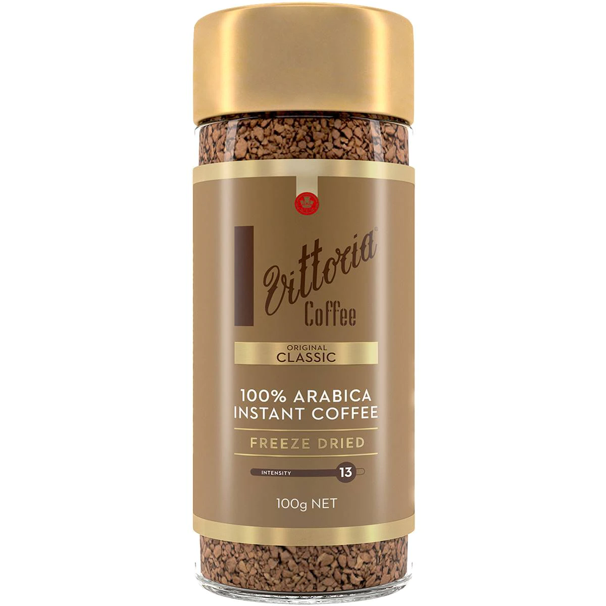 Vittoria Freeze Dried Instant Coffee Classic 100g is halal suitable