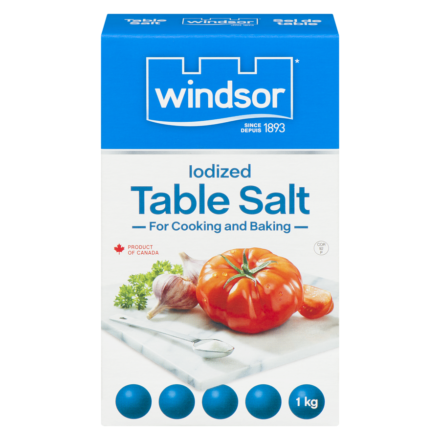 WINDSOR Iodized Table Salt 1kg is Halal, Install Mustakshif