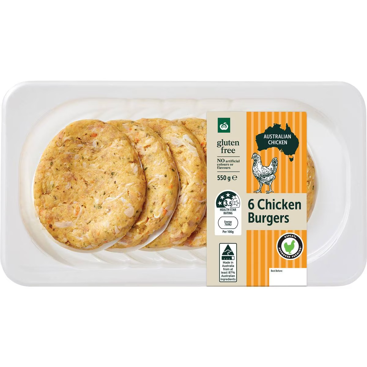 Woolworths Chicken Burgers 6 Pack is not halal, glutenfree Halal Check