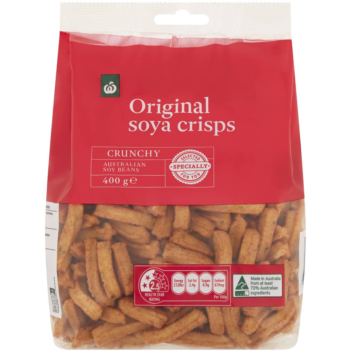Woolworths Soya Crisps Snacks 400g Pack is halal suitable Halal Check