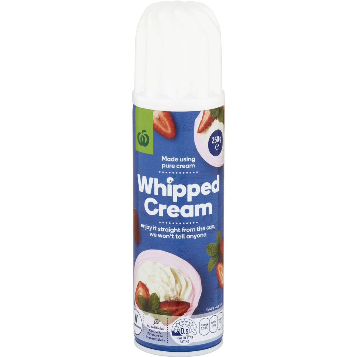Woolworths Whipped Cream 250g is halal suitable Halal Check