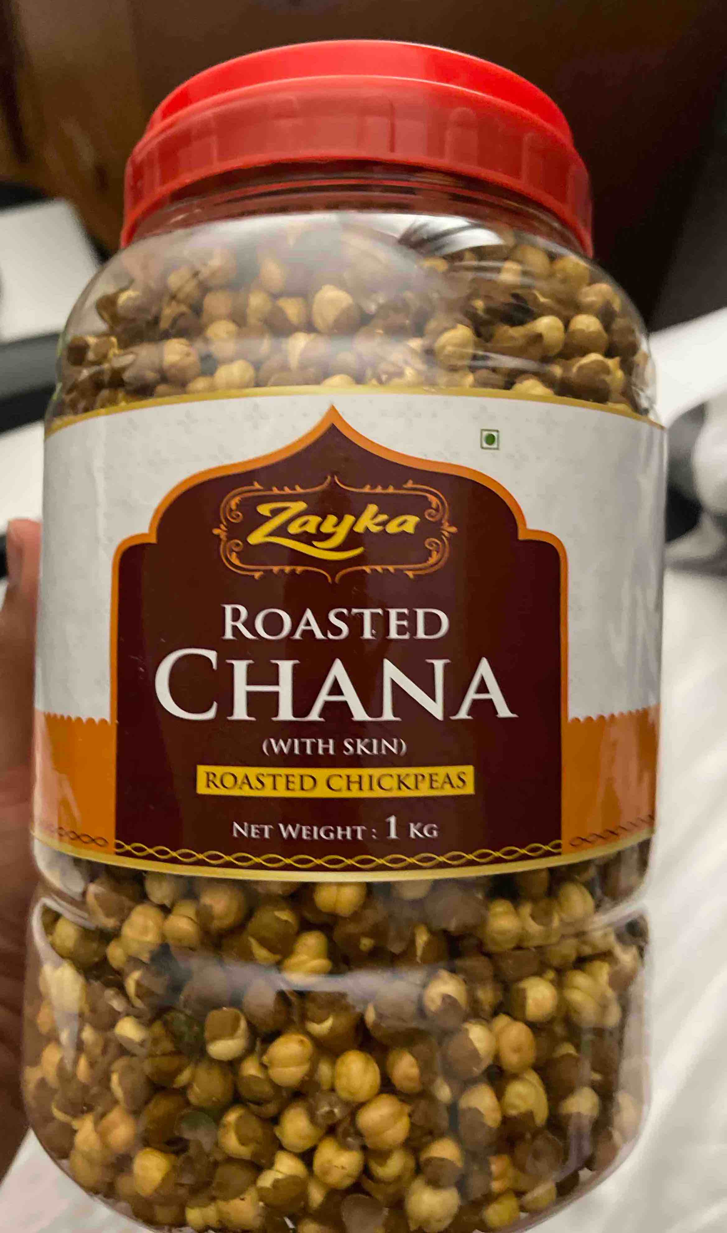 Zaika ROASTED CHANA (WITH SKIN) 1 KG is Halal, Install Mustakshif
